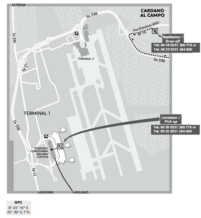 Milan Malpensa Airport Map 